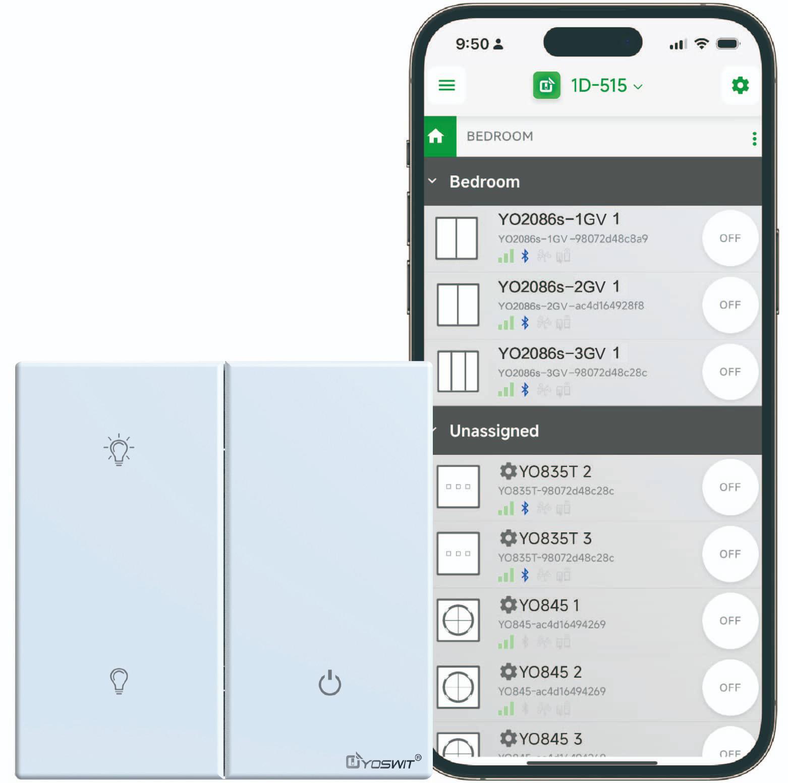 Outlet App Double Pole Switch App